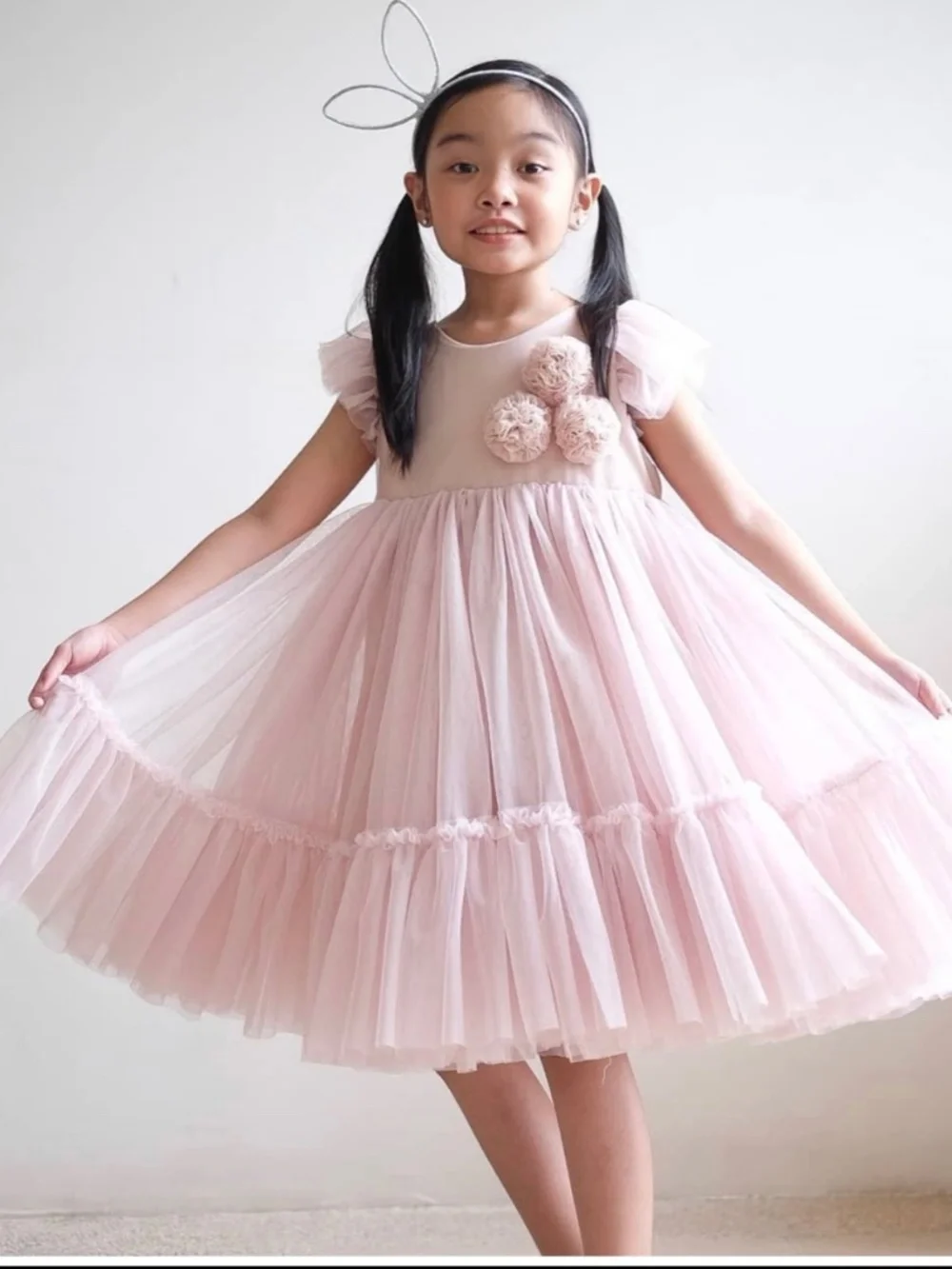 Le Pom-Pom Tutu Dress Sz 6-7
